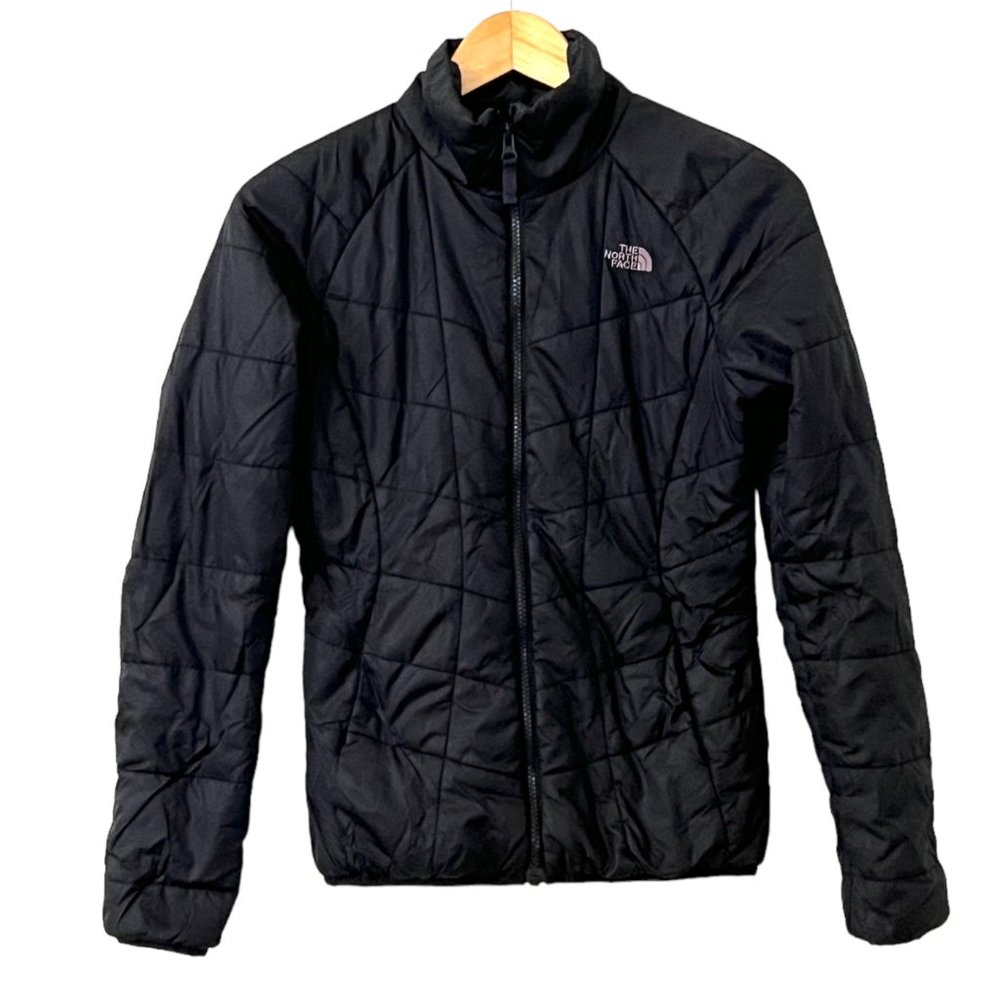 The North Face Women's Jacket Puffer Black Full Zip Size XS Embroidered - Picture 1 of 9